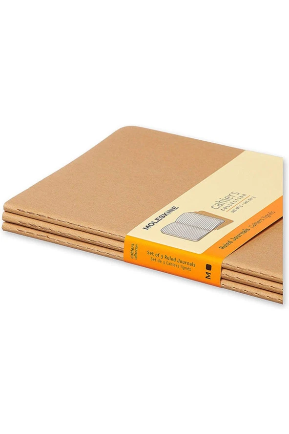 Cahier Large 3'lü Çizgili Journal Not Defter, 13x21cm - 5