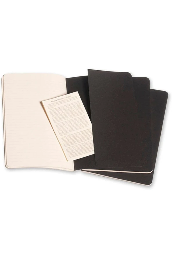 Cahier Large 3'lü Çizgili Journal Not Defter, 13x21cm - Resim 3