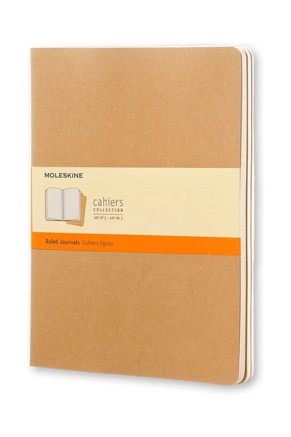 Cahier XL 3'lü Çizgili Not Defter, 19x25cm