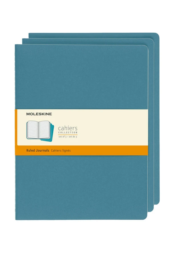Cahier XL 3'lü Çizgili Not Defter, 19x25cm