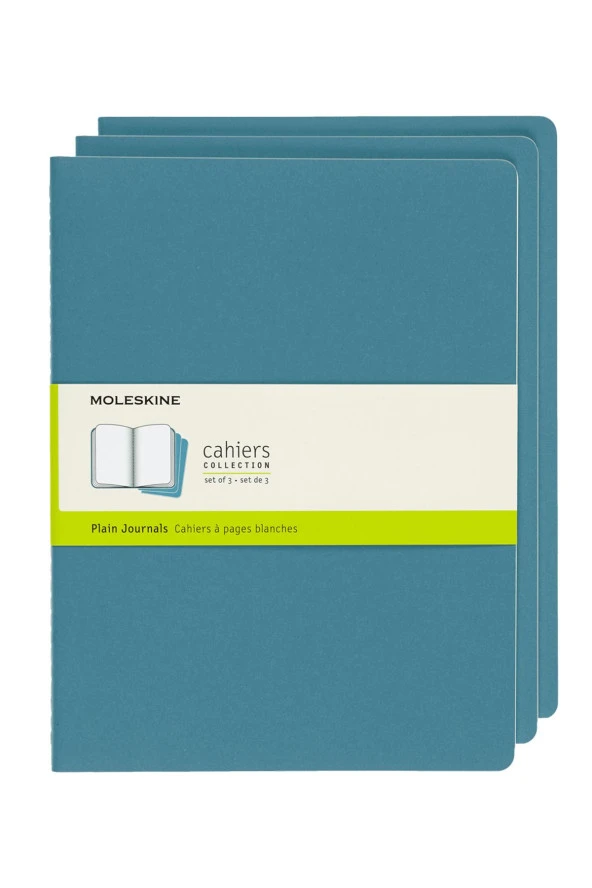 Cahier XL 3'lü Çizgisiz Not Defter, 19x25cm