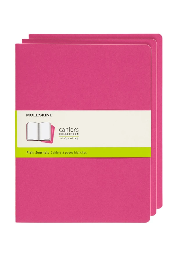 Cahier XL 3'lü Çizgisiz Not Defter, 19x25cm