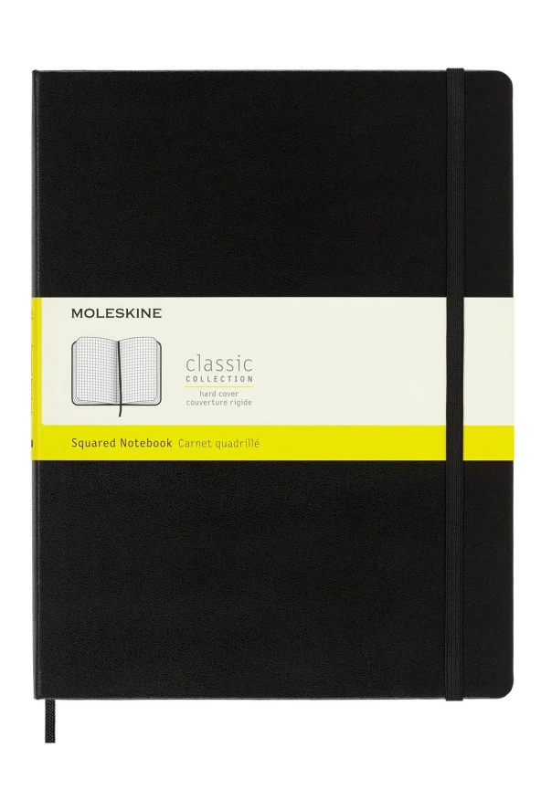 Klasik Koleksiyon Not Defteri 19x25cm Sert Kapak Kareli 192 Sayfa