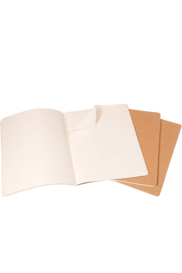 Cahier XXL 3'lü Çizgisiz Not Defter, 21,6x27,9cm Kraft - 3