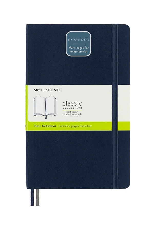 Expanded Koleksiyon Not Defteri Large 13x21cm Yumuşak Kapak Çizgisiz 400 Sayfa - 1