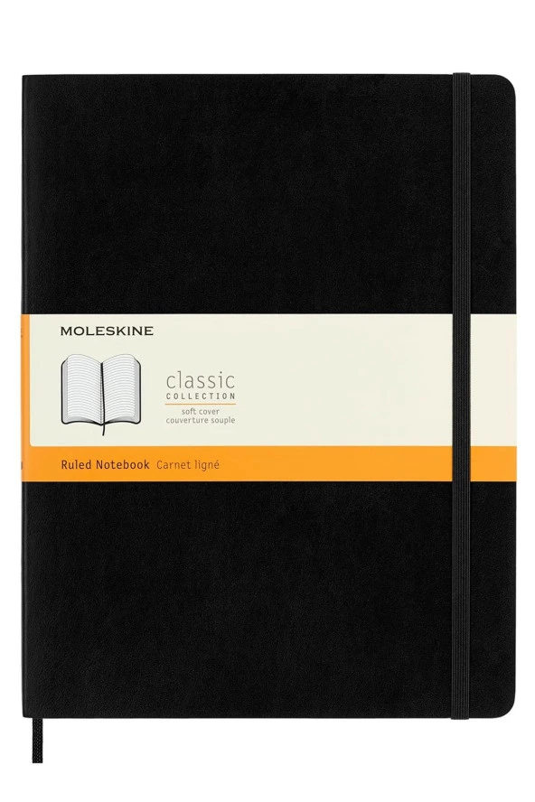 Klasik Koleksiyon Not Defteri XXL 21,59x27,94cm Yumuşak Kapak Çizgili Konsept Defter