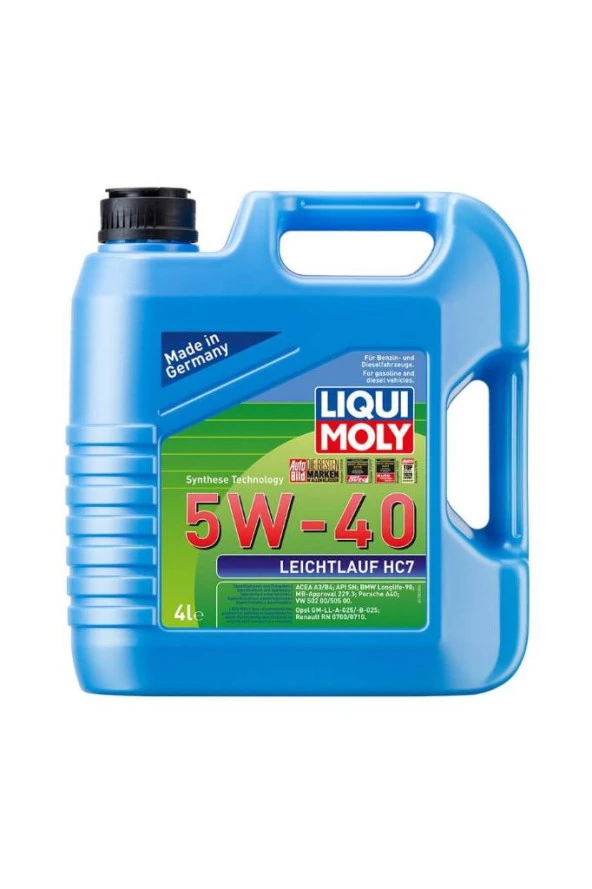 Liqui Moly Leichtlauf Hc7 5W-40 Motor Yağı 4 L