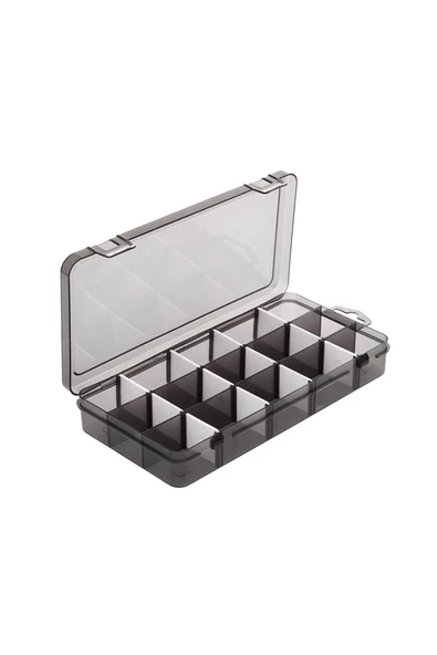 15 Bölmeli Ayarlanabilir Takı Organizeri, Boncuk Küpe Kolye Yüzük Toka Kutusu Düzenleyici Royaleks-LV-145 - 2