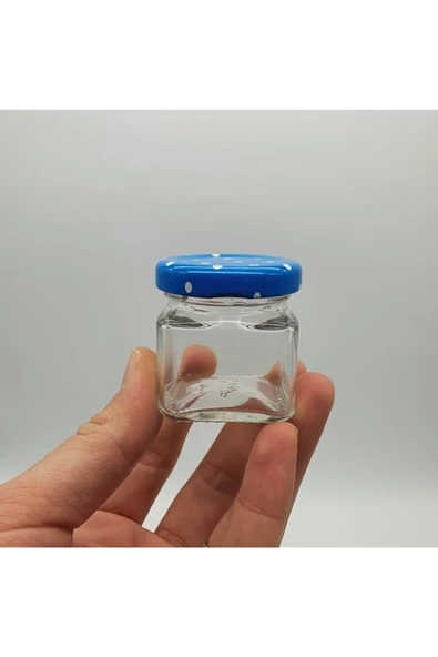 Mini Kare 6 Lı Cam Kavanoz 40cc Royaleks-SGM06224 - 5