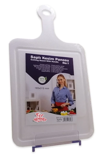 Kesme Tahtası Kaydırmaz Plastik Kesme Sunum Tahtası Pratik Kesim Panosu 165x315 Mm Royaleks-FR-105 - 2