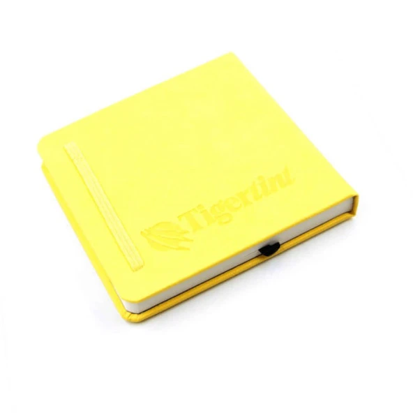 Tigertint Sketch Book Sert Kapaklı Eskiz Defteri 140 gr 12x12 cm 80 yp Sarı