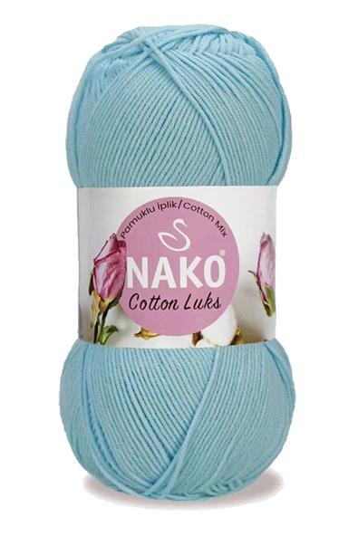 5 Adet Cotton Lüks Yelek Tunik Kazak Bluz Hırka İpi Yünü Buz Mavi 97564 - 2