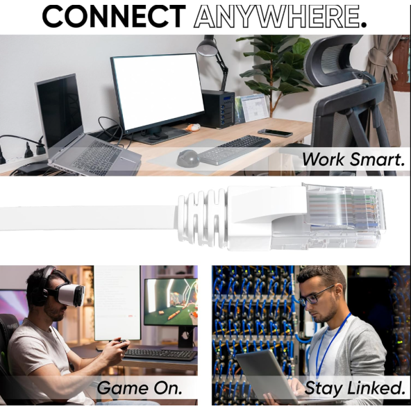 Cat 6 Ethernet Kablosu 3m Yüksek Hızlı Ethernet Ağ Kablosu - 5