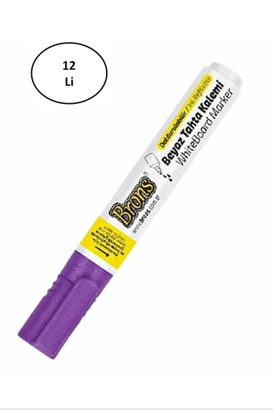 Brons BR-963 Doldurulabilir Mor Tahta Kalemi 12'li ürün görseli