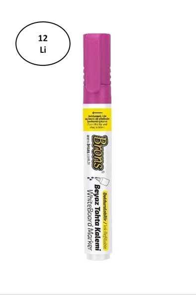 Brons BR-964 Doldurulabilir Tahta Kalemi Pembe 12'li ürün görseli