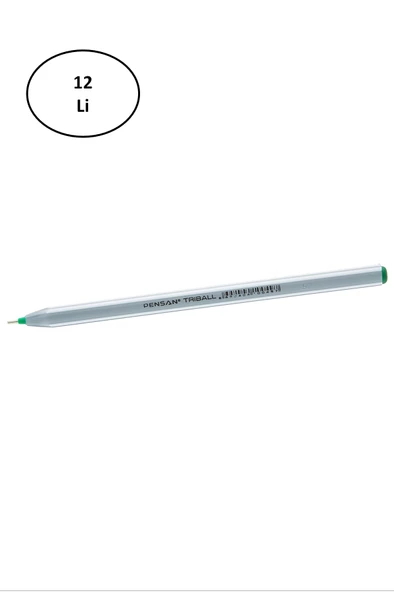 Pensan Trıball Tükenmez Kalem Yeşil 12.Li 1 mm - 3