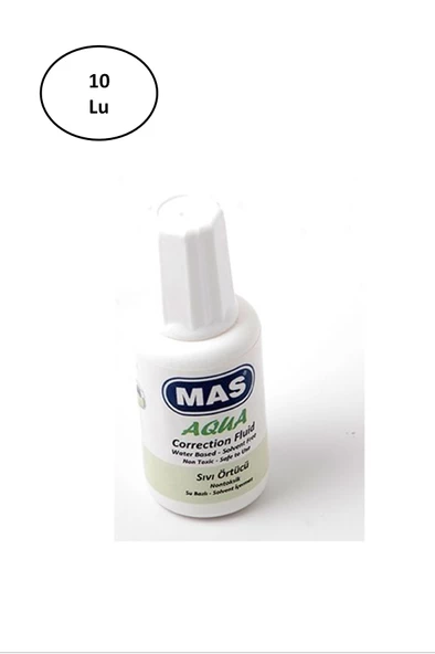 Mas Su Bazlı Sıvı Örtücü Silici 20Ml 10'lu