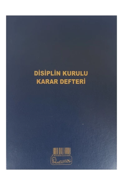 Kocaoluk Disiplin Kurulu Karar Defteri Cilt Kapak