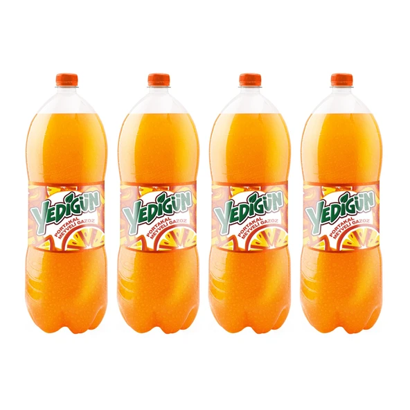 Yedigün Portakal Meyveli Gazoz 2,5 Lt X 4 Adet