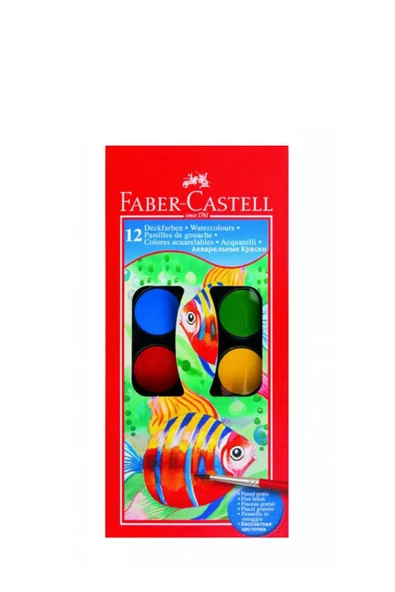 Faber Castell 4 lü Boyama Seti 12 Renk Pastel+Sulu+Kuru+Keçeli Kalem - 3