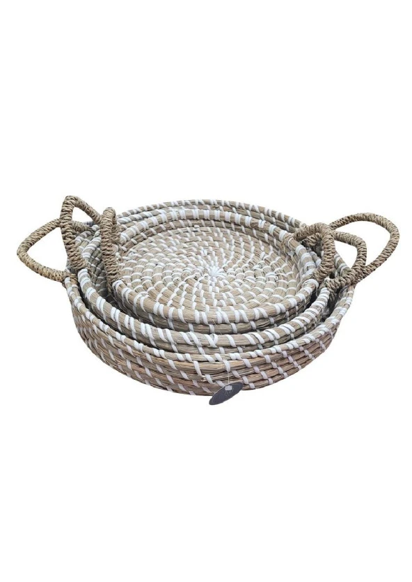 KRD HOME BAMBU OVAL 3 LÜ EKMEK SEPETİ KRD-1483