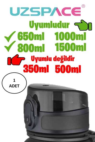 Uzspace 650-800-1000ml -Uyumlu Yedek Kapak --Sadece Uzspace ile Uyumludur - 3
