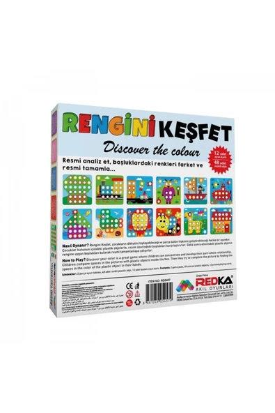 Redka /kumtoys Kumtoys Rengini Keşfet Dikkat Ve Kavrama Oyunu - 5