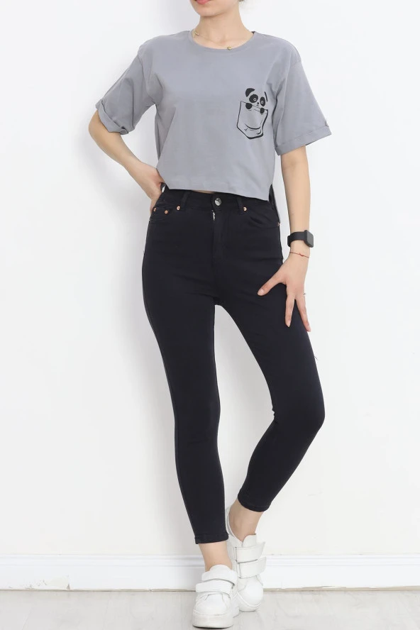 Dar Paça Likralı Kot Pantolon Lacivert1 - 18683.1431. - 6