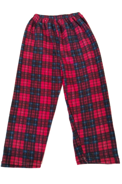 Unisex Polar Pijama Altı Termal Özellikli Kırmızı Ekose Desenli Ev Giyim Cepsiz - 2