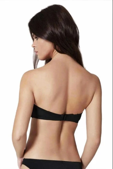 Orkide Kadın Siyah Push-up Dolgulu Straples Sütyen 2850 - 3