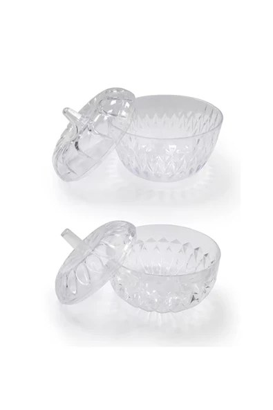 2'Li Mika Dekoratif Şekerlik Lokumluk Seti - 3