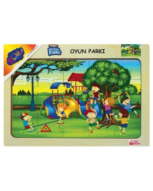 Playwood Ahşap Eğitici Puzzle Oyun Parkı Ony-177