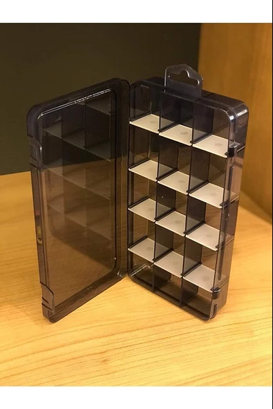 15 Bölmeli Ayarlanabilir Takı Organizeri, Ilaç Boncuk Küpe Kolye Yüzük Toka Kutusu - 4