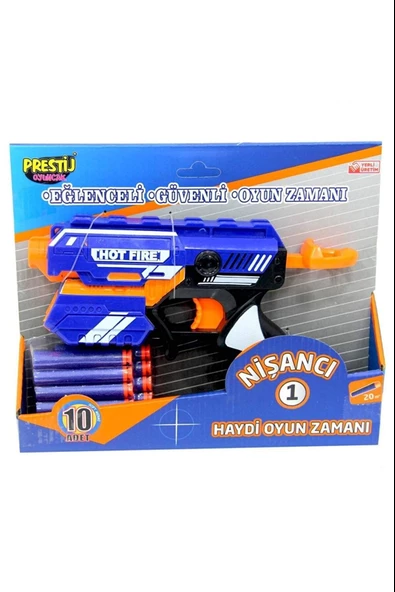 Nişancı 1 Sünger Dart Atan Oyuncak ( 10 Dart) 27,5 x 22 x 5 cm - 3