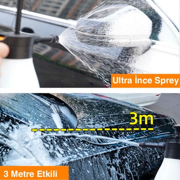 Coofbe 1.5Lt Yüksek Basınçlı Araç Yıkama Köpük Makinası Oto Yıkama Pompası Basınçlı Köpük Pompası - 6