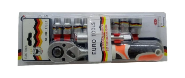 Euro Tools Socket Set 1/2'' Krom Lokma Seti 11 Parça - 4