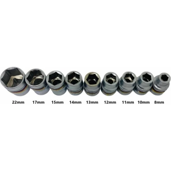 Euro Tools Socket Set 1/2'' Krom Lokma Seti 11 Parça - 2