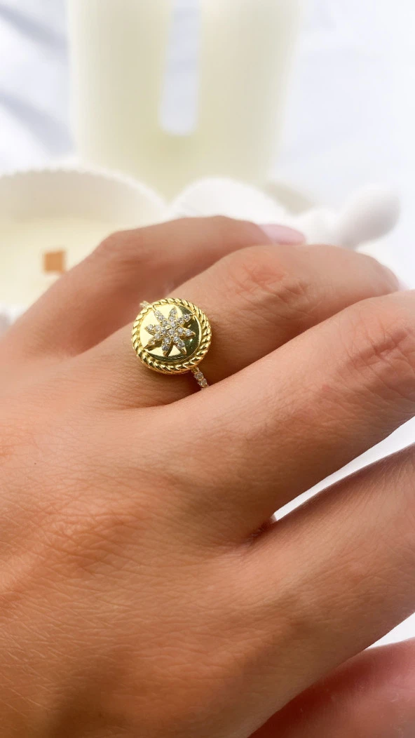 925 Ayar Kadın Gümüş (Silver) Yüzük - Resim 2