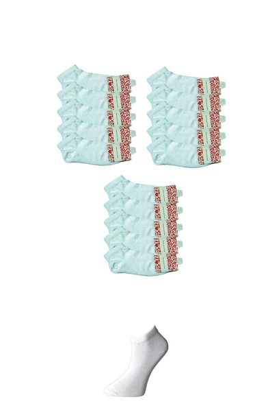 Beyaz Kadın Bilek Çorap 15 çift ürün görseli