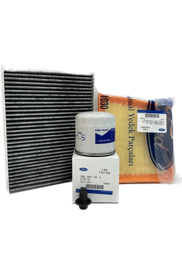 Ford B-Max 1.4 - 1.6 Benzinli Filtre Bakım Seti 2012-2018 Hava+Yağ+Karbonlu Polen Filtresi ürün görseli 1