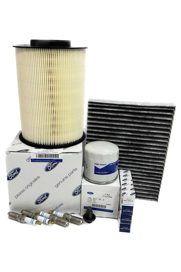 Ford C-Max 1.6 Benzinli Filtre Bakım Seti 2008-2011 Hava+Yağ+Karbonlu Polen Filtresi+Buji Seti ürün görseli 1