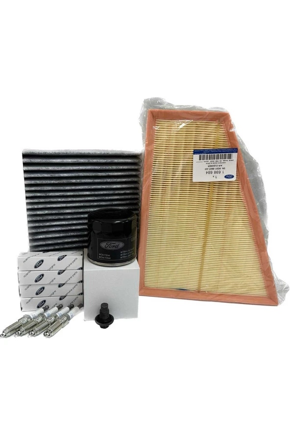 Ford Mondeo 1.6 Ecoboost 160Hp Filtre Bakım Seti 2011-2014 Hava+Yağ+K.Polen Filtresi+Buji Seti ürün görseli 1