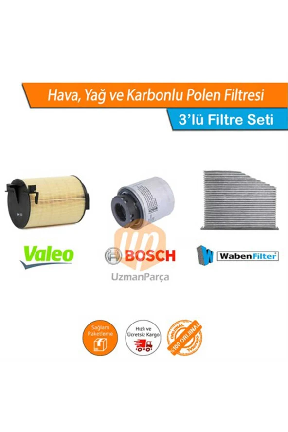 Passat B7 1.4 TSI Filtre Seti Valeo Bosch Wbn Karbonlu 2011-2014