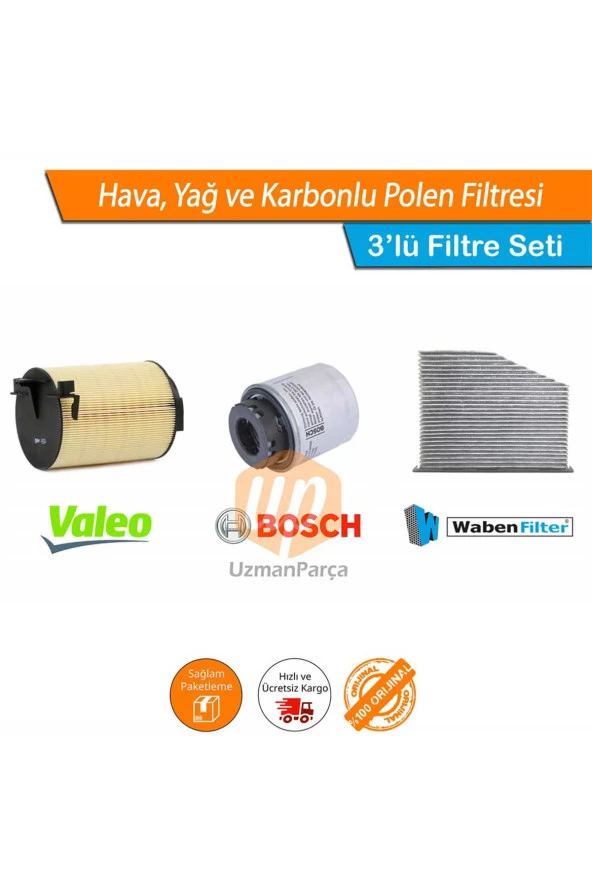 Altea 1.4 TSI CAX Filtre Seti Valeo Bosch Wbn Karbonlu 2008-2011 ürün görseli 1