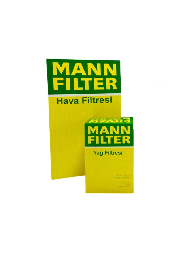 Ford Ranger 2.5 TD MANN Filtre Bakım Seti 2001-2007 Hava+Yağ Filtresi