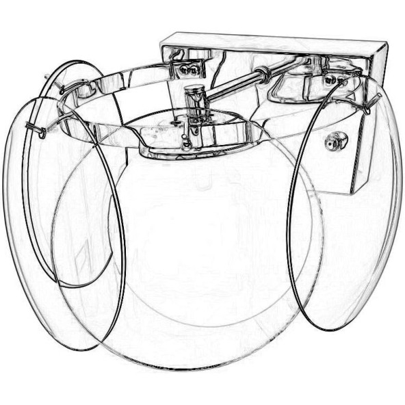 Avonni AP-1444-1FD Füme Boyalı Aplik - 2