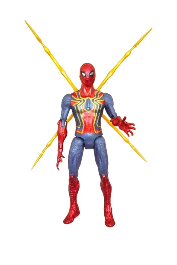 Işıklı Spiderman Figür Ahtapot Kollu Örümcek Adam Marvel 17cm