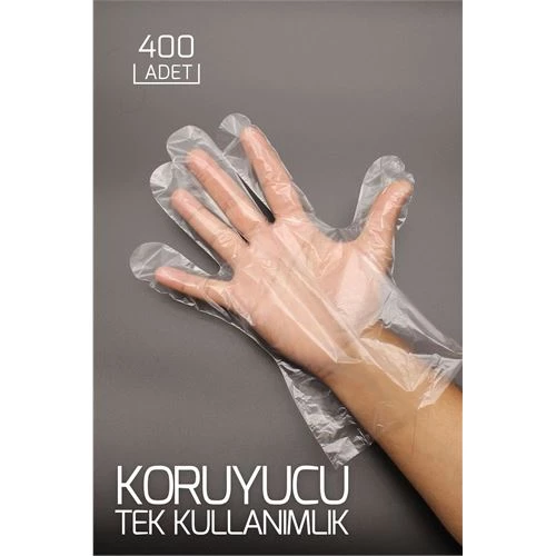 TransForMacion 400 Adet Tek Kullanımlık Şeffaf Eldiven 718946