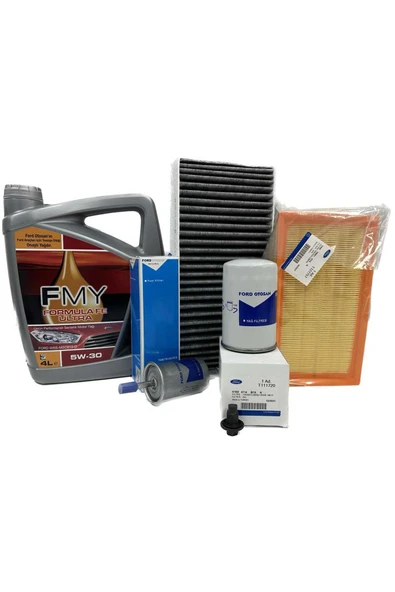 Ford Focus 1 1.6 Benzinli Filtre Bakım Seti 1998-2005 Hava+Yağ+K.Polen+Yakıt Filtresi+Motor Yağı ürün görseli 1