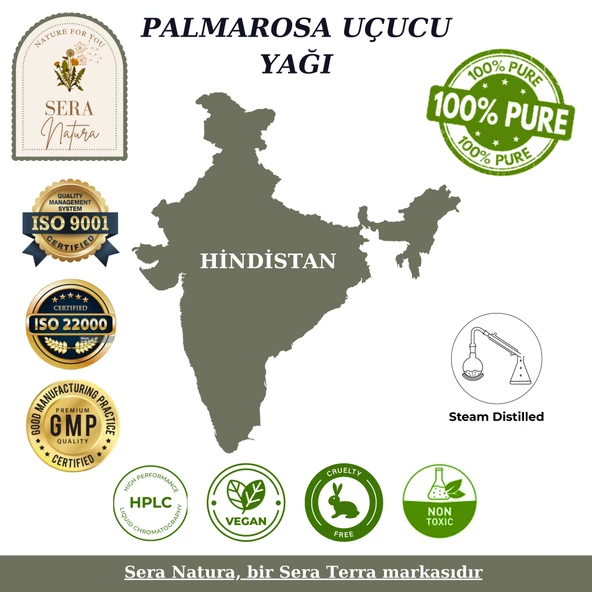 Palmarosa Uçucu Yağı 5 ml. %100 Saf - 5